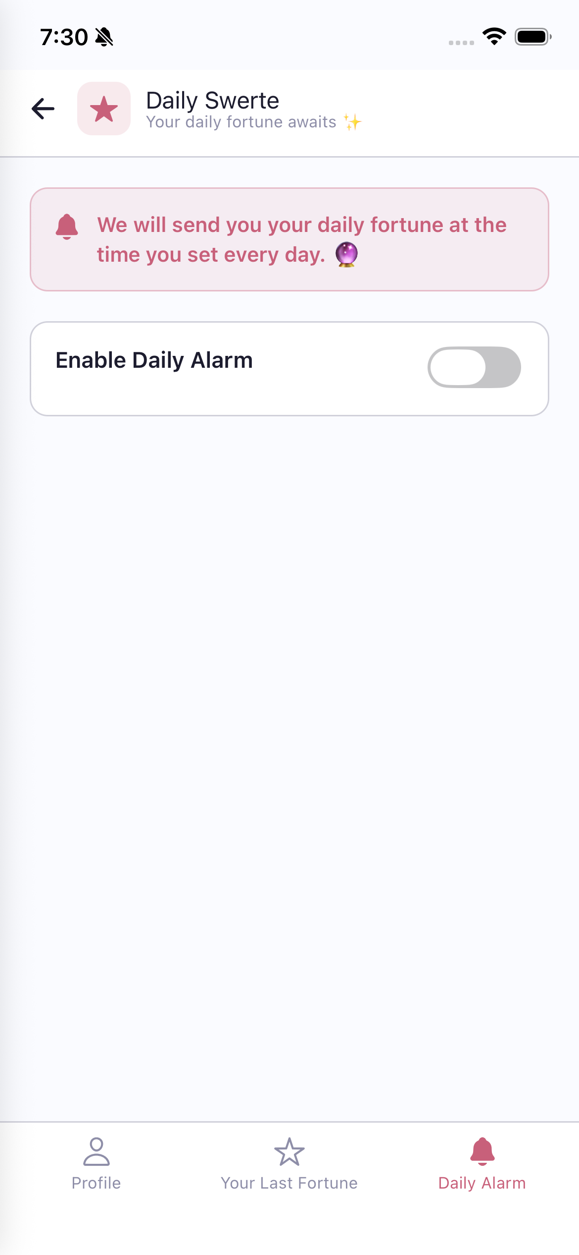 Daily Swerte Alarm