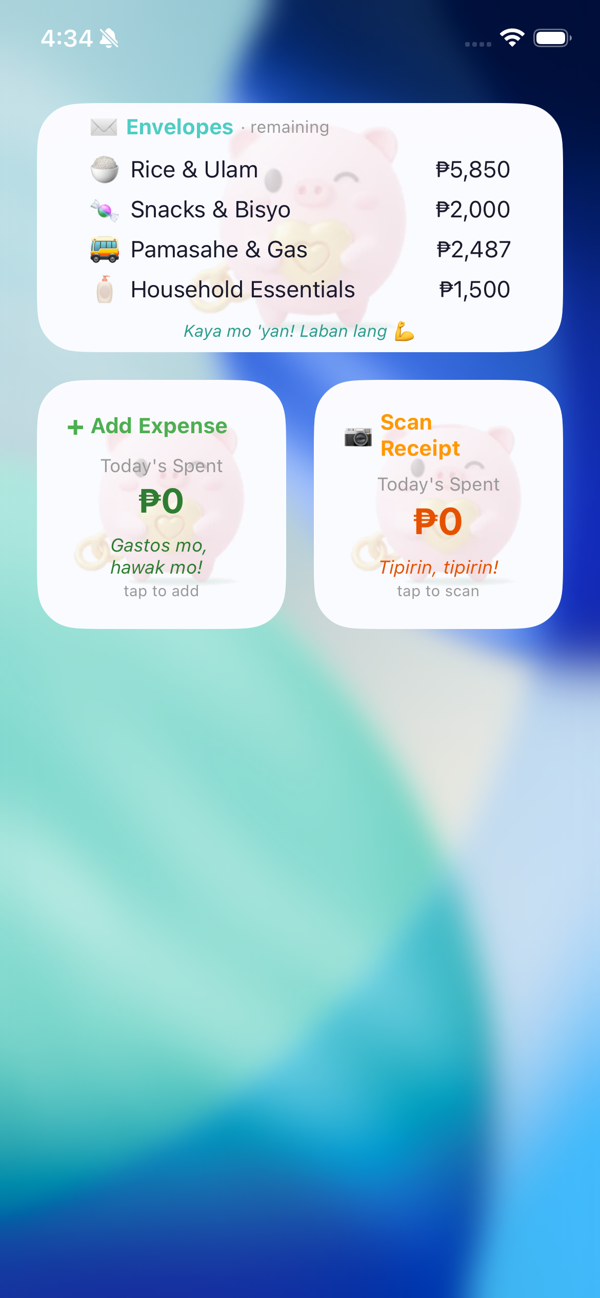 Gumi Save Widgets - 3 types on home screen